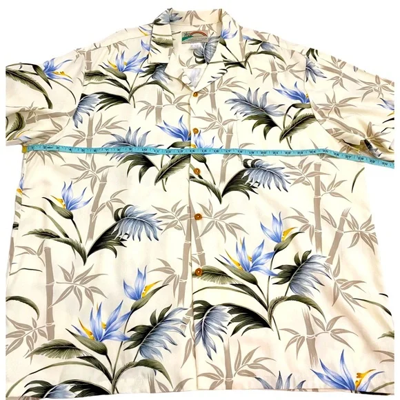 Paradise Found Men’s Multicolor Vintage 90’s Hawaiian Floral Tropical Shirt, XL - Picture 5 of 7